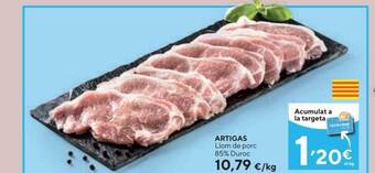 Caprabo Artigas llom de porc 85% duroc oferta