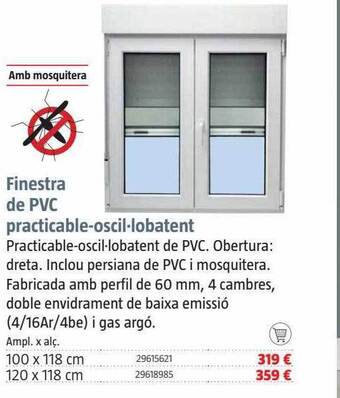 Bauhaus Finestra de pvc practicable-oscil-lobatent oferta