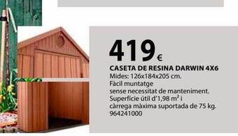 Fes Més Caseta de resina darwin 4x6 oferta
