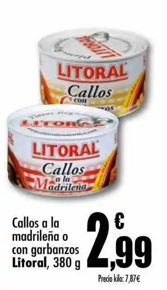 Unide Supermercados Callos a la madrileña o con gazbanzos litoral oferta