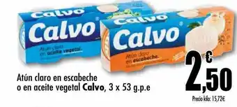 Unide Supermercados Atún claro en escabeche o en aceite vegetal calvo oferta