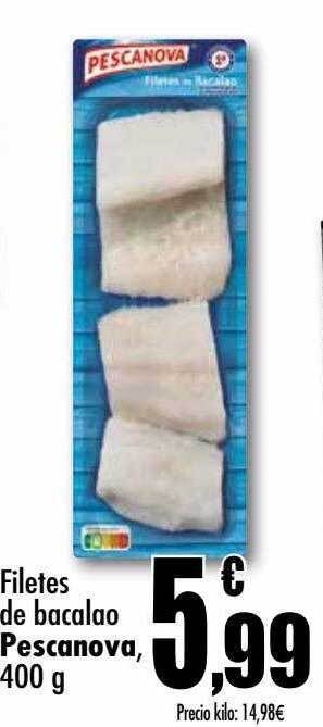 Unide Supermercados Filetes de bacalao pescanova oferta