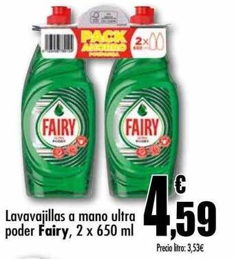Unide Supermercados Lavavajillas a mano ultra poder fairy oferta