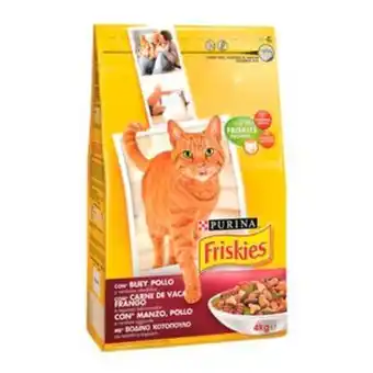 Plenus Supermercados Comida de gato friskies (buey) bol. 4kg oferta