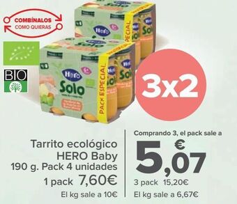Carrefour Tarrito ecológico hero baby oferta