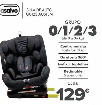 Carrefour Silla de auto g0123 austen asalvo oferta