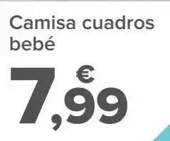 Carrefour Camisa cuadros bebé oferta