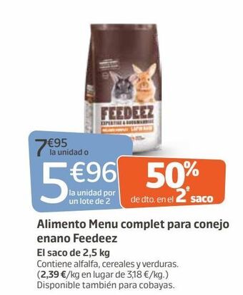Jardiland Comida para conejos oferta