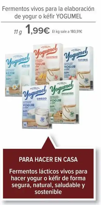 Carrefour Fermentos vivos para la eleboración de yogur o kéfir yogumel oferta