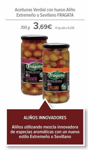 Carrefour Aceitunas verdial con hueso aliño extremeño o sevillano fragata oferta