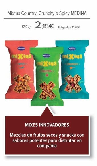 Carrefour Mixtus country, crunchy o spicy medina oferta