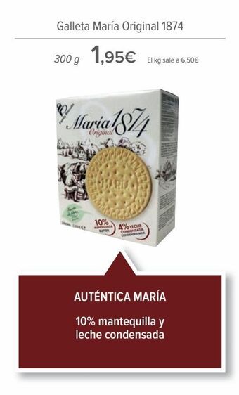 Carrefour Galleta maría original 1874 oferta
