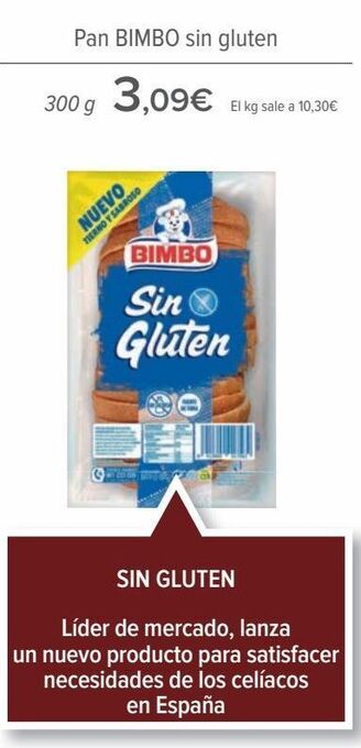 Carrefour Pan bimbo sin gluten oferta