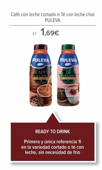 Carrefour Café con leche cortado o té con leche chai puleva oferta