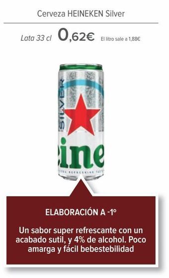 Carrefour Cerveza heineken silver oferta