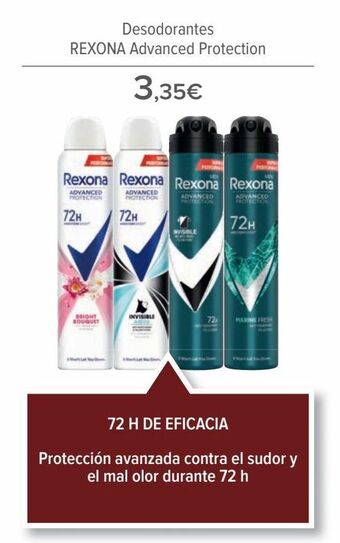 Carrefour Desodorantes rexona advanced protection oferta