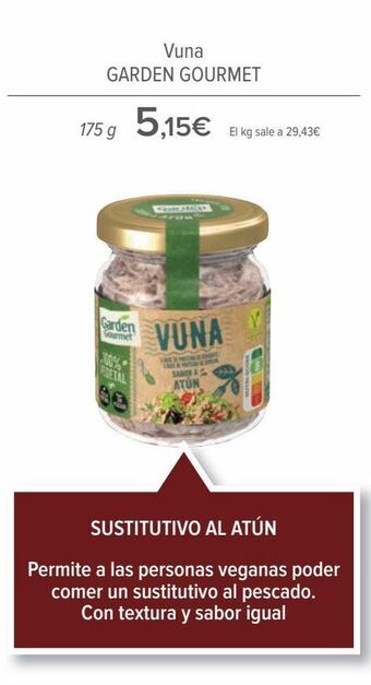 Carrefour Vuna garden gourmet oferta
