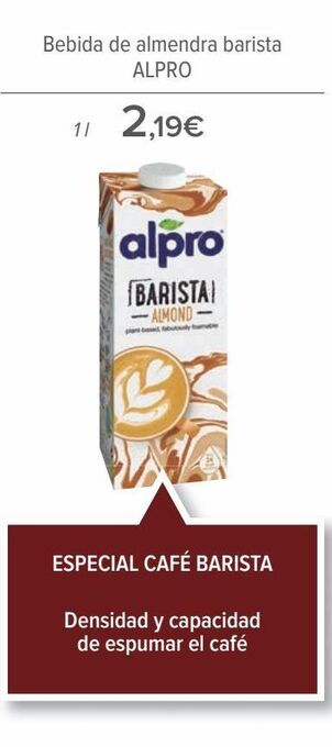 Carrefour Bebida de almendra barista alpro oferta