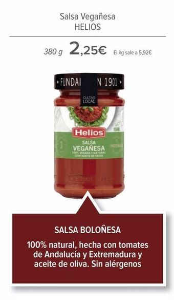 Salsa vegañesa helios