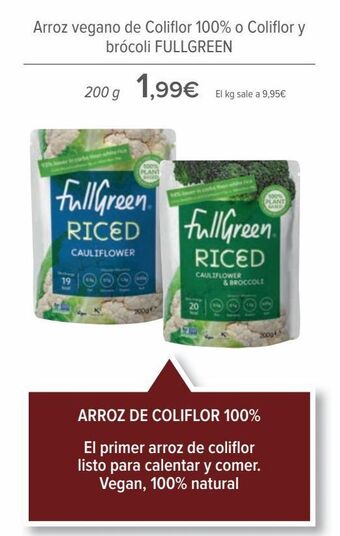 Carrefour Arroz vegano de coliflor 100% o coliflor y brócoli fullgreen oferta