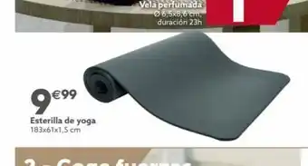 GiFi 9€⁹9 esterilla de yoga 183x61x1,5 cm vela perfumada 6,5x8,6 cm, duración 23h oferta