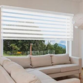 BricoCentro Estor enrollable duolux blanco 140x250cm oferta