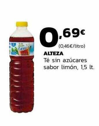 Supermercados Lupa Alteza té sin azúcares sabor limón oferta