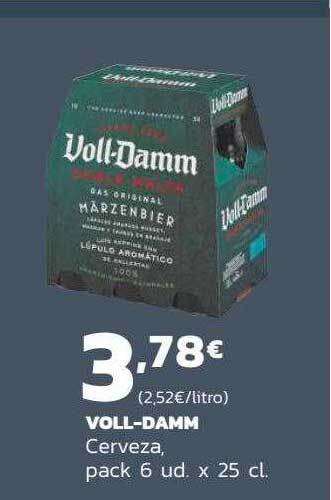 Supermercados Lupa Voll-damm cerveza pack 6 oferta