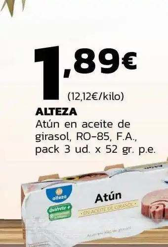 Supermercados Lupa Alteza atún en aceite de girasol oferta