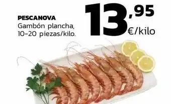 Supermercados Lupa Pescanova gambón plancha 10-20 piezas-kilo oferta