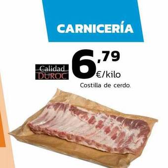 Supermercados Lupa Calidad duroc costilla de cerdo oferta