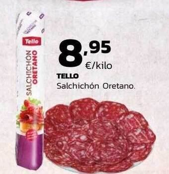 Supermercados Lupa Tello salchichón oretano oferta
