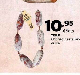 Supermercados Lupa Tello chorizo castellano dulce oferta