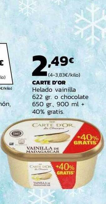 Supermercados Lupa Carte d'or helado vainilla oferta