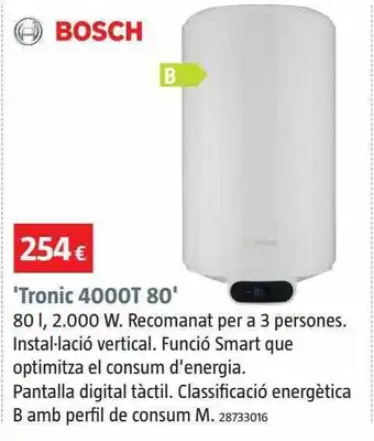 Bauhaus Bosch 'tronic 4000t 80' oferta