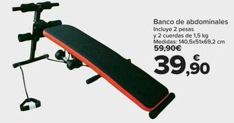 Carrefour Banco de abdominales oferta