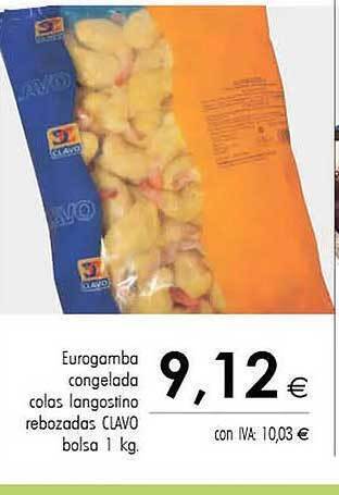 Cash Ifa Eurogamba congelada colas langostino rebozadas clavo oferta