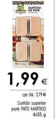 Cash Ifa Surtido superior paté pato martiko oferta