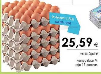 Cash Ifa Huevos clase m caja 15 docenas oferta