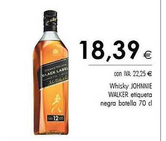 Cash Ifa Whisky johnnie walker etiqueta negra oferta