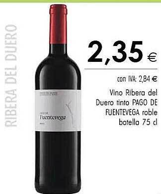 Cash Ifa Vino ribera del duero tinto pago de fuentevega roble oferta