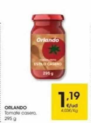 Eroski Orlando tomate casero oferta