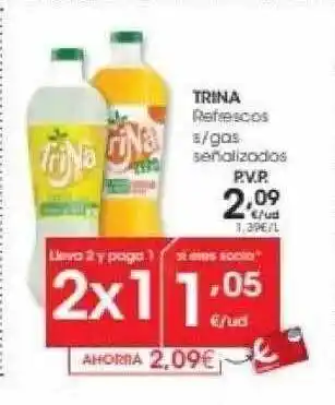 Eroski Trina refrescos s gas oferta