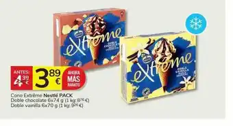 Supermercados Charter Cono extrême nestlé pack doble chocolate doble vainilla oferta