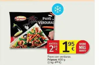 Supermercados Charter Pavo con verduras fripozo oferta