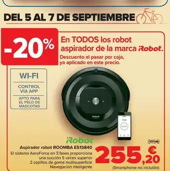Carrefour Aspirador robot roomba oferta