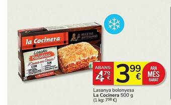 Consum Lasanya bolonyesa la cocinera oferta