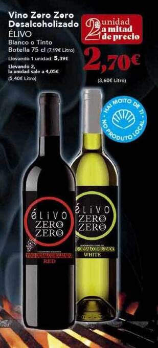 Gadis Vino zero zero desalcoholizado elivo oferta