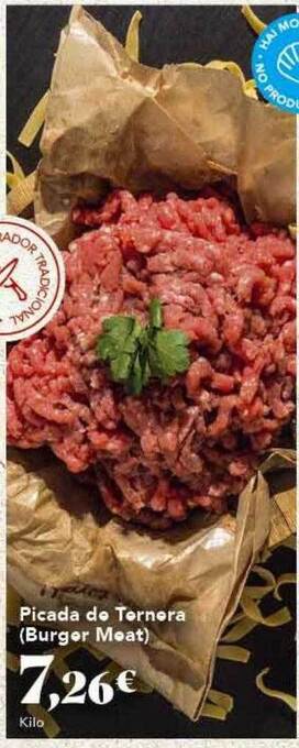 Gadis Picada de ternera (burger meat) oferta