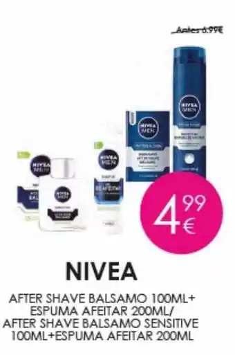 Nivea after shave balsamo espuma afeitar after shave balsamo sensitive + espuma afeitar